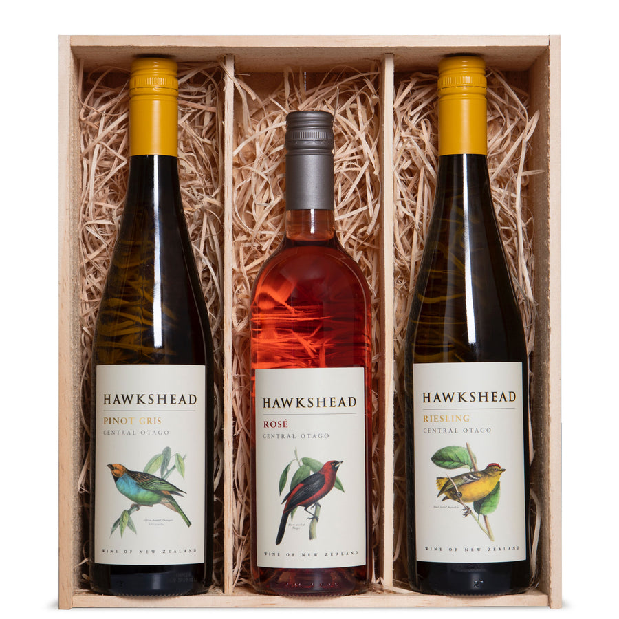 Hawkshead Wine Three Bottle Gift Box Bird Selection